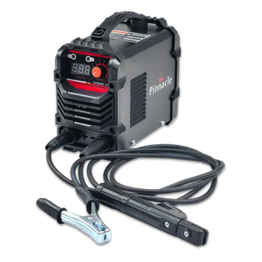 Pinnacle welder with cables on a white background